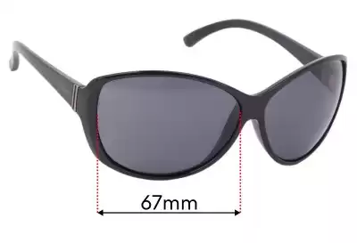 Von Zipper Vacay Replacement Lenses 67mm wide 