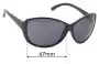 Sunglass Fix Replacement Lenses for Von Zipper Vacay - 67mm Wide 