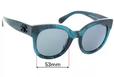 Chanel 5358-A Ersatzgläser 53mm wide 