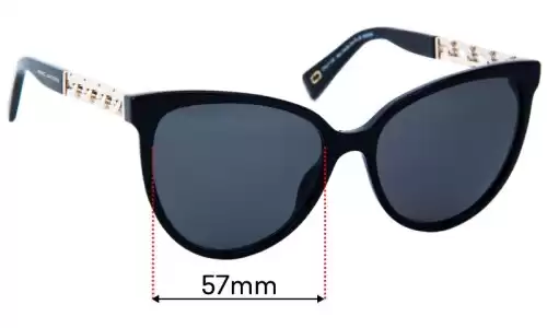 Sunglass Fix Replacement Lenses for Marc by Marc Jacobs Sun Rx 08 - 57mm Wide Sunglass Fix Replacement Lenses for Marc by Marc Jacobs Sun Rx 08 - 57mm Wide