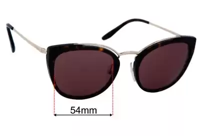 Prada SPR20U Ersatzgläser 54mm wide 