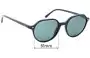 Sunglass Fix Ersatzgläser für Ray-Ban RB2195 Thalia - 51mm Wide 