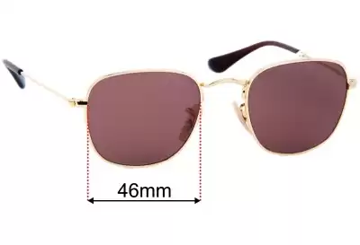 Ray-Ban RJ9557S Replacement Lenses 46mm wide 