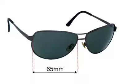 Ray-Ban RB3342 Warrior Replacement Lenses 65mm wide 
