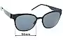 Sunglass Fix Replacement Lenses for Saint Laurent  SL M42 - 54mm Wide 
