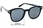 Sunglass Fix Lentes de Repuesto para Tom Ford Jameson TF752 - 52mm Wide 