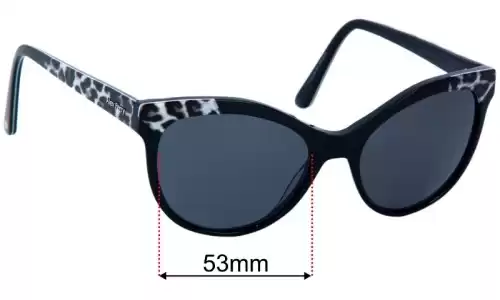 Sunglass Fix Replacement Lenses for Alex Perry AP Sun Rx 40 -53mm wide 
