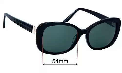 Alex Perry AP Sun Rx 57 Replacement Lenses 54mm wide 