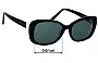 Sunglass Fix Replacement Lenses for Alex Perry AP Sun Rx 57 - 54mm Wide 