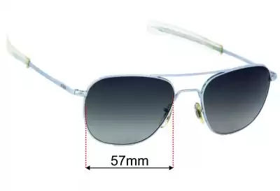 American Optical Original Pilot New Replacement Lenses 57mm wide 