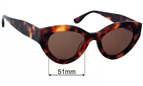 Assembly Label  Frame 10 Lentes de Repuesto 51mm wide 