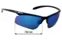Sunglass Fix Ersatzgläser für Bolle Warrant - 70mm Wide 