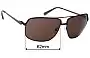 Sunglass Fix Replacement Lenses for Calvin Klein CK7467SP - 62mm Wide 