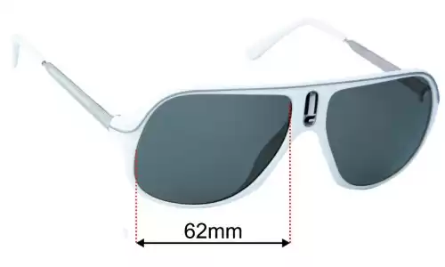 Carrera Safari/P Replacement Sunglass Lenses - 62mm wide 