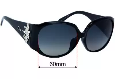 Christian Dior DIORFROUFROUF Replacement Lenses 60mm wide 