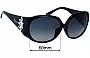 Sunglass Fix Replacement Lenses for Christian Dior DIORFROUFROUF - 60mm Wide 