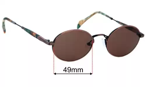 Sunglass Fix Replacement Lenses for Dakota Smith 1041 Western Blues - 49mm Wide 