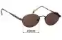Sunglass Fix Lentes de Repuesto para Dakota Smith 1046 Durango - 49mm Wide 