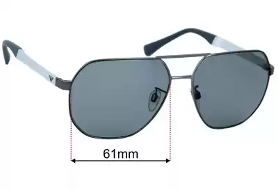 Emporio Armani EA2099D  Replacement Lenses 61mm wide 