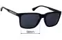 Sunglass Fix Replacement Lenses for Emporio Armani EA4047 - 56mm Wide 