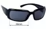 Sunglass Fix Replacement Lenses for Filtrate Replicant - 65mm Wide 