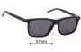 Sunglass Fix Replacement Lenses for Hugo Boss HG Sun Rx 04 - 57mm Wide 