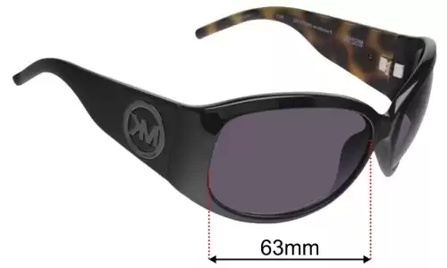 Michael Kors Pasadenas - M2711S Replacement Sunglass Lenses - 63mm wide 