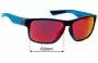 Sunglass Fix Replacement Lenses for O'Neill Ponto - 60mm Wide 