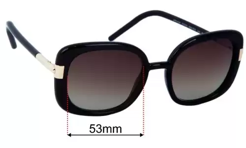 Prada SPR 04W Ersatzlinsen 53mm wide 