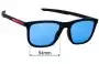 Sunglass Fix Ersatzgläser für Prada SPS10W - 54mm Wide 