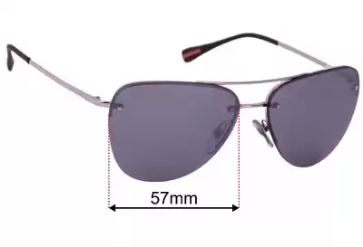 Prada SPS53R Replacement Lenses 57mm wide 