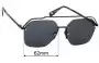 Sunglass Fix Replacement Lenses for Prive Revaux The One - 62mm Wide 