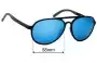 Sunglass Fix Replacement Lenses for Quechua MH 120 A - 58mm Wide 