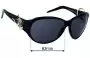 Sunglass Fix Ersatzgläser für Roberto Cavalli Urano 396S - 63mm Wide 