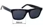Sunglass Fix Replacement Lenses for Saint Laurent  SL 274 - 56mm Wide 