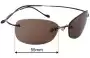 Sunglass Fix Replacement Lenses for Serengeti Stratus - 55mm Wide 