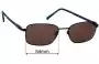 Sunglass Fix Replacement Lenses for Specsavers Liszt - 54mm Wide 