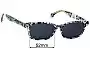 Sunglass Fix Lentes de Repuesto para Toms  Esther - 52mm Wide 