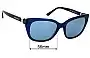 Sunglass Fix Ersatzgläser für Tory Burch TY7099 - 56mm Wide 
