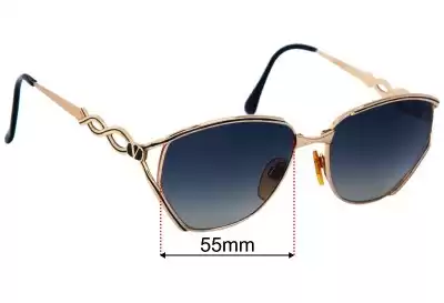 Valentino V373 Replacement Lenses 55mm wide 