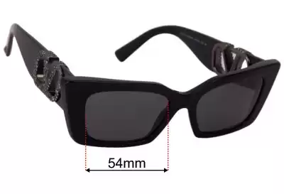 Valentino VA4074 Replacement Lenses 54mm wide 