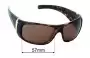Sunglass Fix Replacement Lenses for Arnette Wanted AN4122 - 62mm Wide 