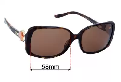 Bvlgari 8079-B Replacement Lenses 58mm wide 