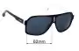 Sunglass Fix Ersatzgläser für Carrera 1001/S - 62mm Wide 