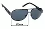 Sunglass Fix Replacement Lenses for Carrera 11 - 62mm Wide 