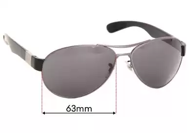 Ray-Ban RB3509 Ersatzlinsen 63mm wide 