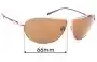 Sunglass Fix Replacement Lenses for Serengeti Salto - 66mm Wide 