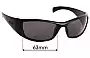 Sunglass Fix Replacement Lenses for Spotters Artic + (Plus) - 63mm Wide 
