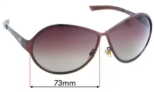 Emporio Armani 9064/S Replacement Lenses 73mm wide 