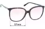 Sunglass Fix Lentes de Repuesto para Michael Kors MK2137U Anaheim - 57mm Wide 